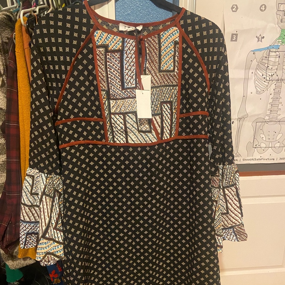 Anthropologie THML Long Sleeve Dress Medium